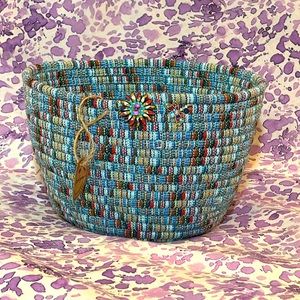 Handmade rope basket